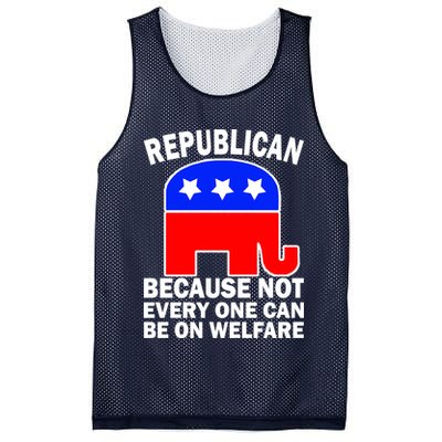 Republican Because Not Every One Can Be On Welfare Mesh Reversible Basketball Jersey Tank