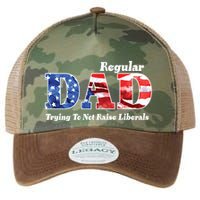 Republican Dad Just A Regular Dad Trying To Not Raise Liberals Legacy Tie Dye Trucker Hat