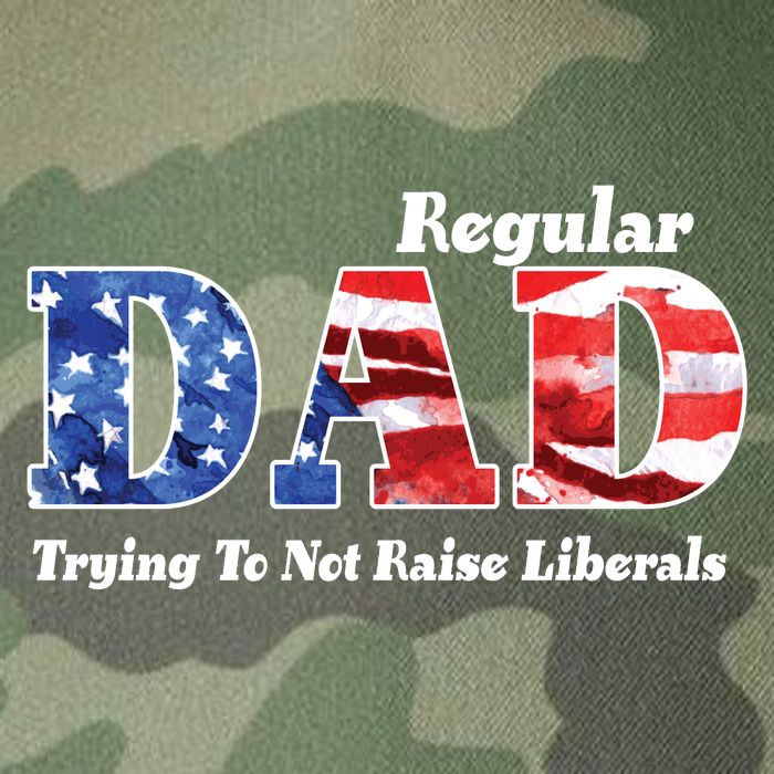 Republican Dad Just A Regular Dad Trying To Not Raise Liberals Legacy Tie Dye Trucker Hat