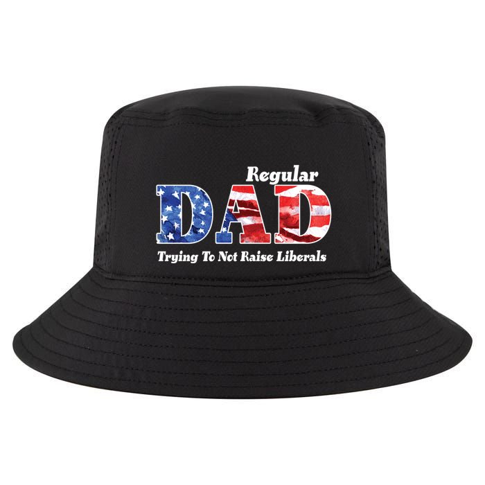 Republican Dad Just A Regular Dad Trying To Not Raise Liberals Cool Comfort Performance Bucket Hat