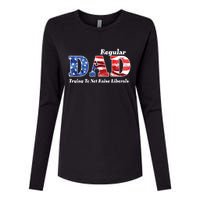 Republican Dad Just A Regular Dad Trying To Not Raise Liberals Womens Cotton Relaxed Long Sleeve T-Shirt