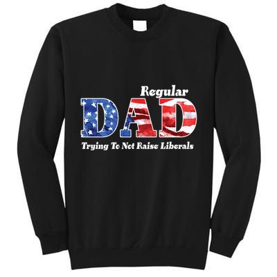 Republican Dad Just A Regular Dad Trying To Not Raise Liberals Tall Sweatshirt