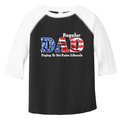 Republican Dad Just A Regular Dad Trying To Not Raise Liberals Toddler Fine Jersey T-Shirt