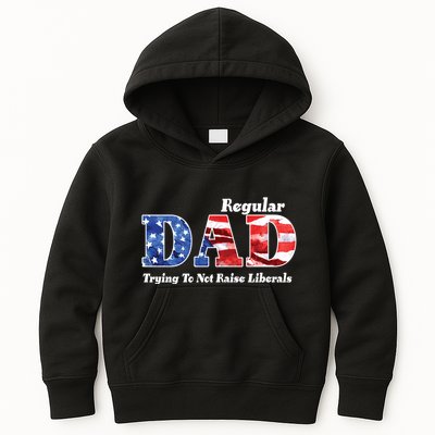 Republican Dad Just A Regular Dad Trying To Not Raise Liberals Kids Hoodie