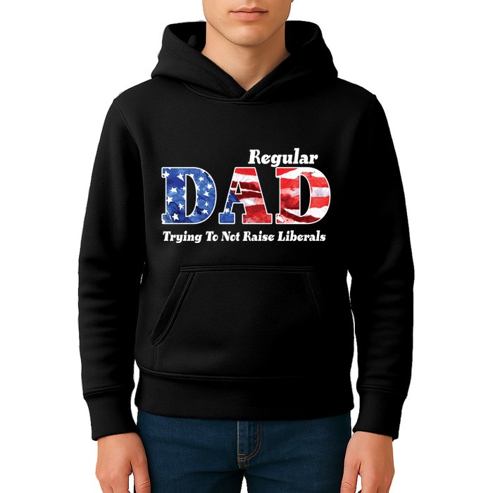 Republican Dad Just A Regular Dad Trying To Not Raise Liberals Kids Hoodie
