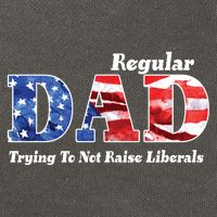 Republican Dad Just A Regular Dad Trying To Not Raise Liberals Cotton Canvas Backpack
