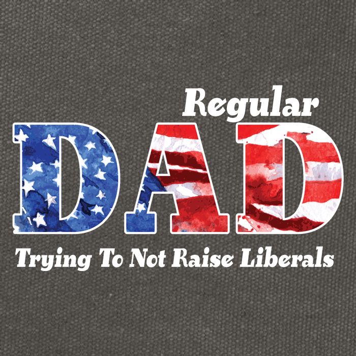 Republican Dad Just A Regular Dad Trying To Not Raise Liberals Cotton Canvas Backpack