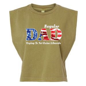 Republican Dad Just A Regular Dad Trying To Not Raise Liberals Garment-Dyed Women's Muscle Tee