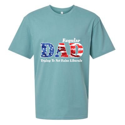 Republican Dad Just A Regular Dad Trying To Not Raise Liberals Sueded Cloud Jersey T-Shirt