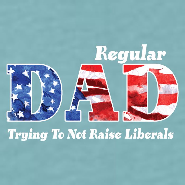 Republican Dad Just A Regular Dad Trying To Not Raise Liberals Sueded Cloud Jersey T-Shirt