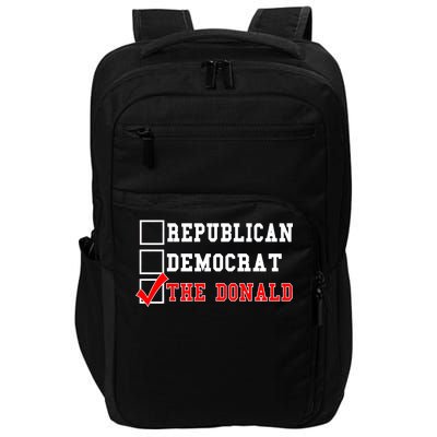 Republican Democrat Donald Trump Impact Tech Backpack