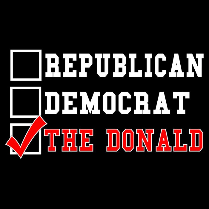 Republican Democrat Donald Trump Button