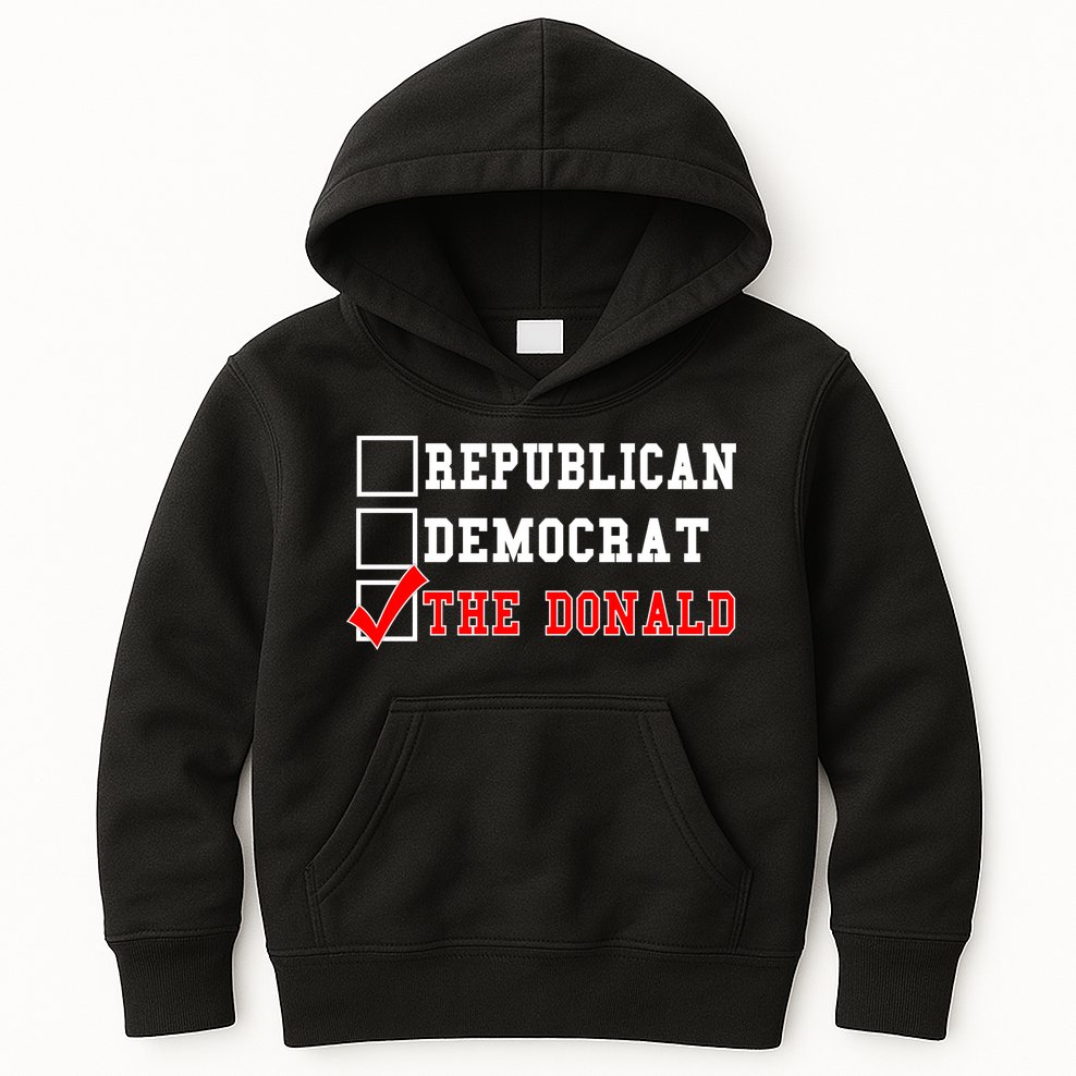 Republican Democrat Donald Trump Kids Hoodie