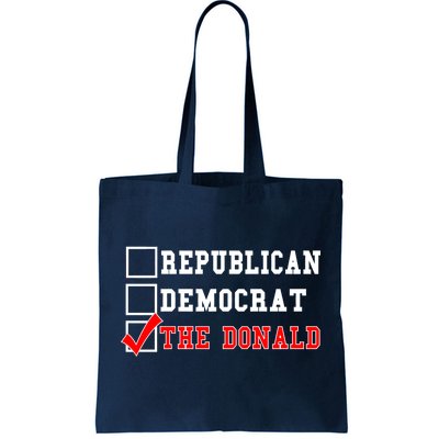 Republican Democrat Donald Trump Tote Bag