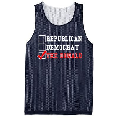 Republican Democrat Donald Trump Mesh Reversible Basketball Jersey Tank