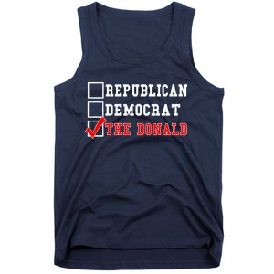 Republican Democrat Donald Trump Tank Top