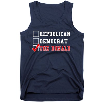 Republican Democrat Donald Trump Tank Top