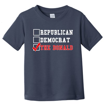 Republican Democrat Donald Trump Toddler T-Shirt