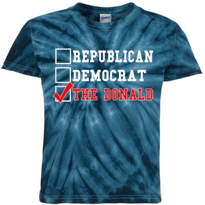 Republican Democrat Donald Trump Kids Tie-Dye T-Shirt