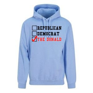 Republican Democrat Donald Trump Unisex Surf Hoodie