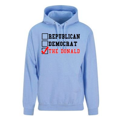 Republican Democrat Donald Trump Unisex Surf Hoodie