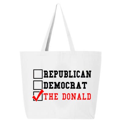 Republican Democrat Donald Trump 25L Jumbo Tote