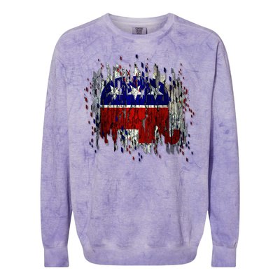 Republican Digital Flag Colorblast Crewneck Sweatshirt