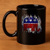 Republican Digital Flag 11oz C Handle Ceramic Mug