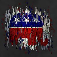 Republican Digital Flag 11oz C Handle Ceramic Mug