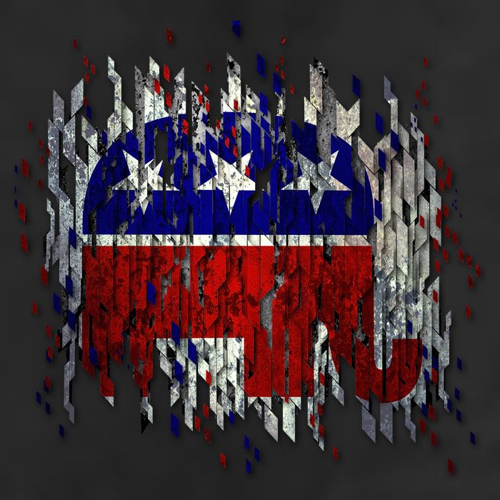 Republican Digital Flag 11oz C Handle Ceramic Mug
