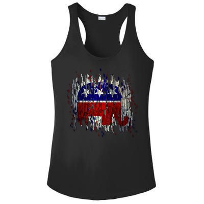 Republican Digital Flag Ladies PosiCharge Competitor Racerback Tank