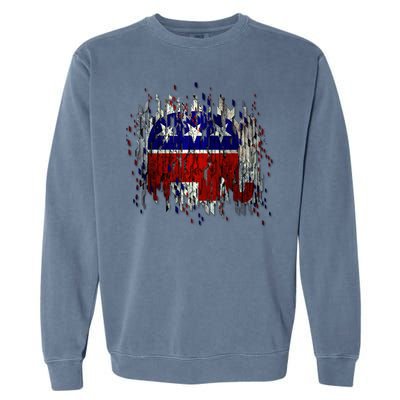 Republican Digital Flag Garment-Dyed Sweatshirt