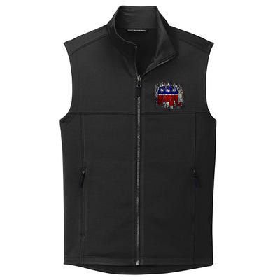 Republican Digital Flag Collective Smooth Fleece Vest