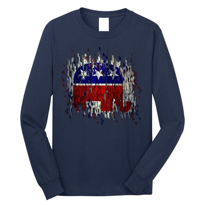 Republican Digital Flag Long Sleeve Shirt