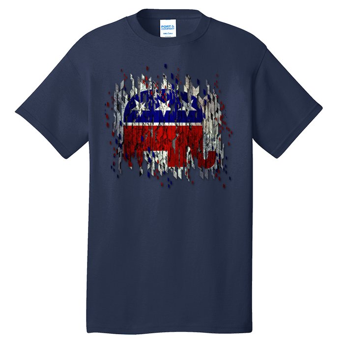 Republican Digital Flag Tall T-Shirt