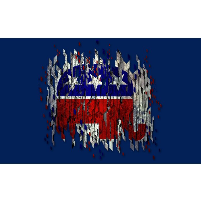 Republican Digital Flag Bumper Sticker