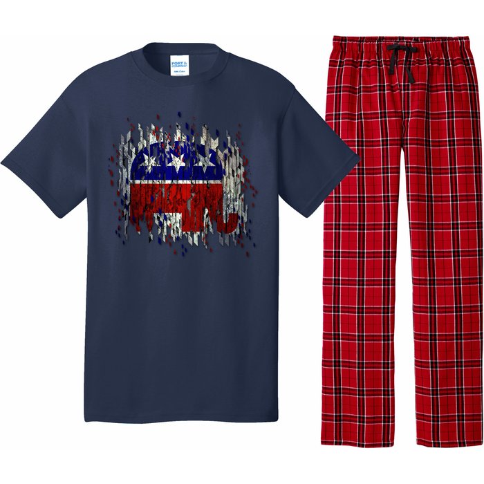 Republican Digital Flag Pajama Set