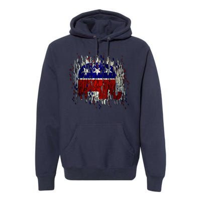 Republican Digital Flag Premium Hoodie