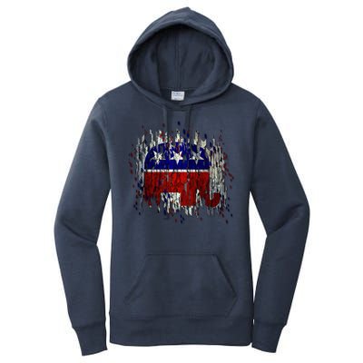 Republican Digital Flag Women's Pullover Hoodie