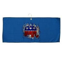 Republican Digital Flag Large Microfiber Waffle Golf Towel