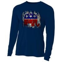 Republican Digital Flag Cooling Performance Long Sleeve Crew