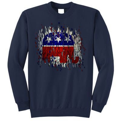 Republican Digital Flag Tall Sweatshirt