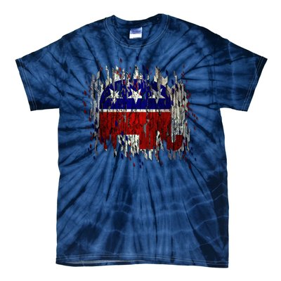 Republican Digital Flag Tie-Dye T-Shirt