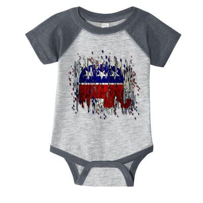 Republican Digital Flag Infant Baby Jersey Bodysuit