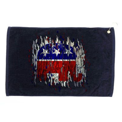 Republican Digital Flag Grommeted Golf Towel