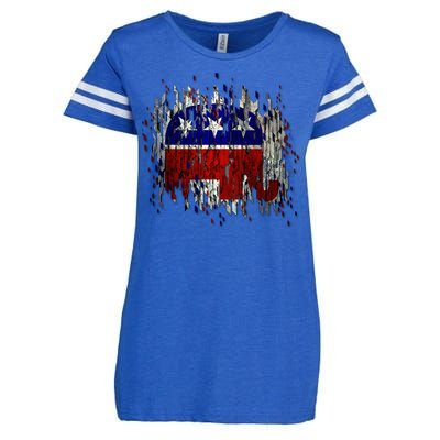 Republican Digital Flag Enza Ladies Jersey Football T-Shirt