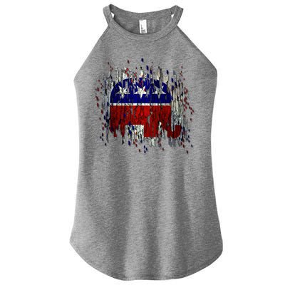 Republican Digital Flag Women's Perfect Tri Rocker Tank