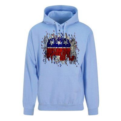 Republican Digital Flag Unisex Surf Hoodie