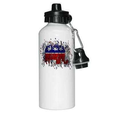 Republican Digital Flag Aluminum Water Bottle