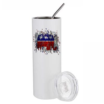 Republican Digital Flag Stainless Steel Tumbler